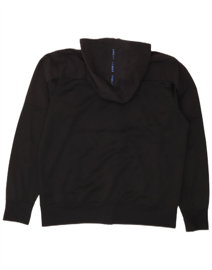 Pulover Nike Graphic Zip pentru bărbați, poliester mare, negru