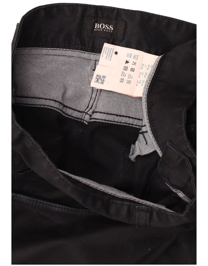 Blugi slim pentru bărbați Hugo Boss W34 L34 bumbac negru
