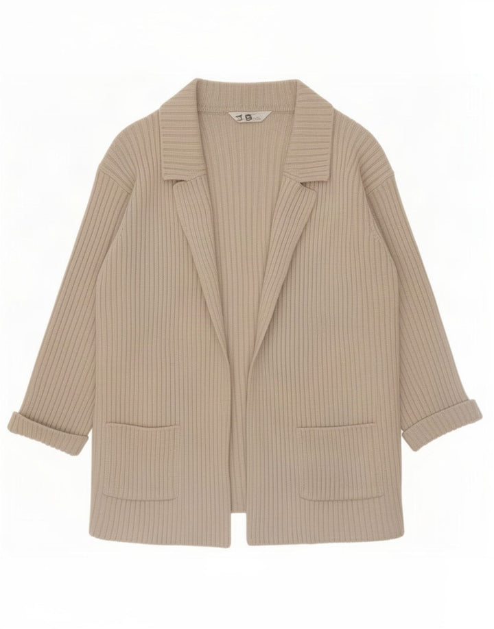Pulover cardigan pentru femei Marks & Spencer UK 10 mic bej lână