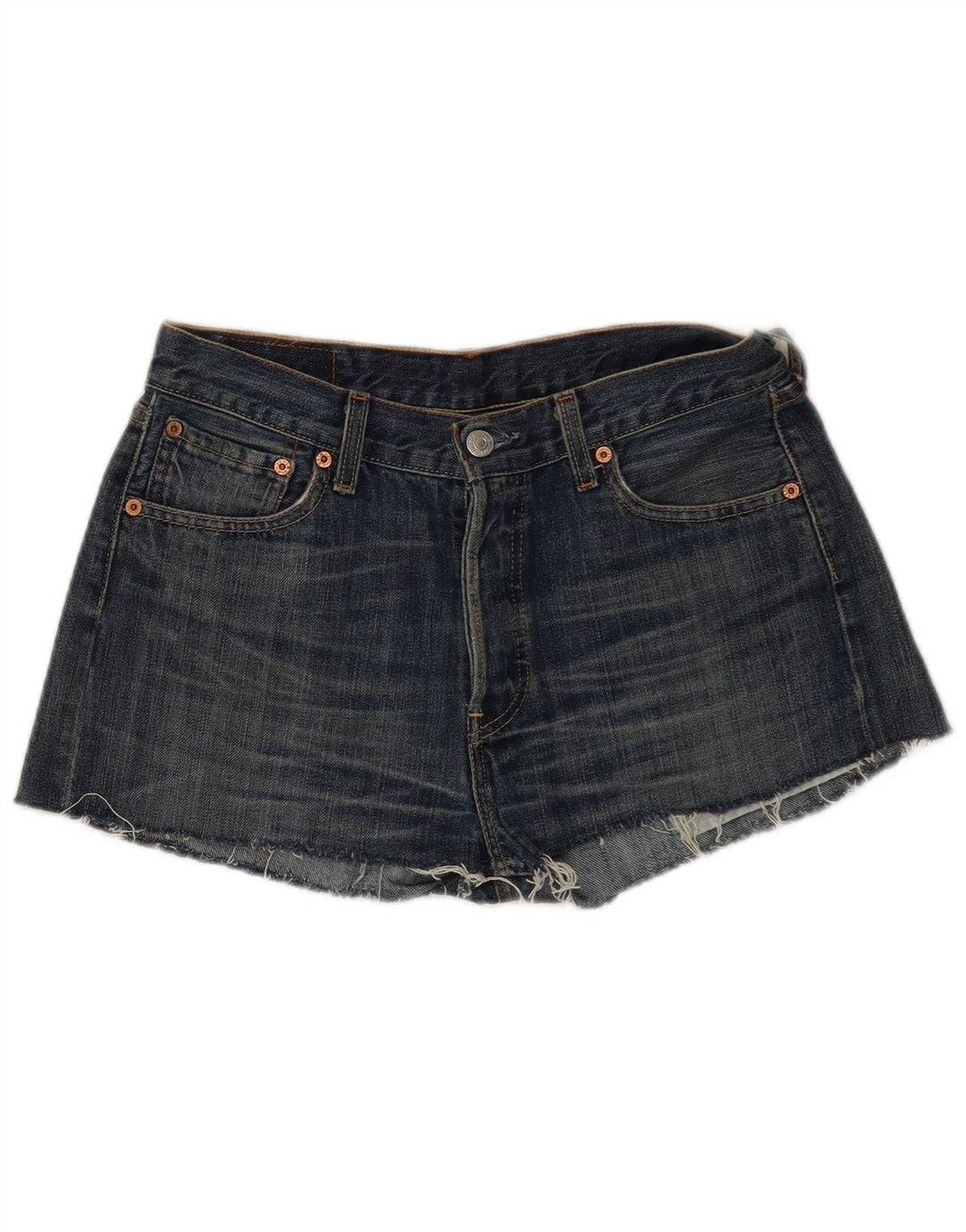 Pantaloni scurți Levi's 501 Denim W30, bumbac albastru mediu