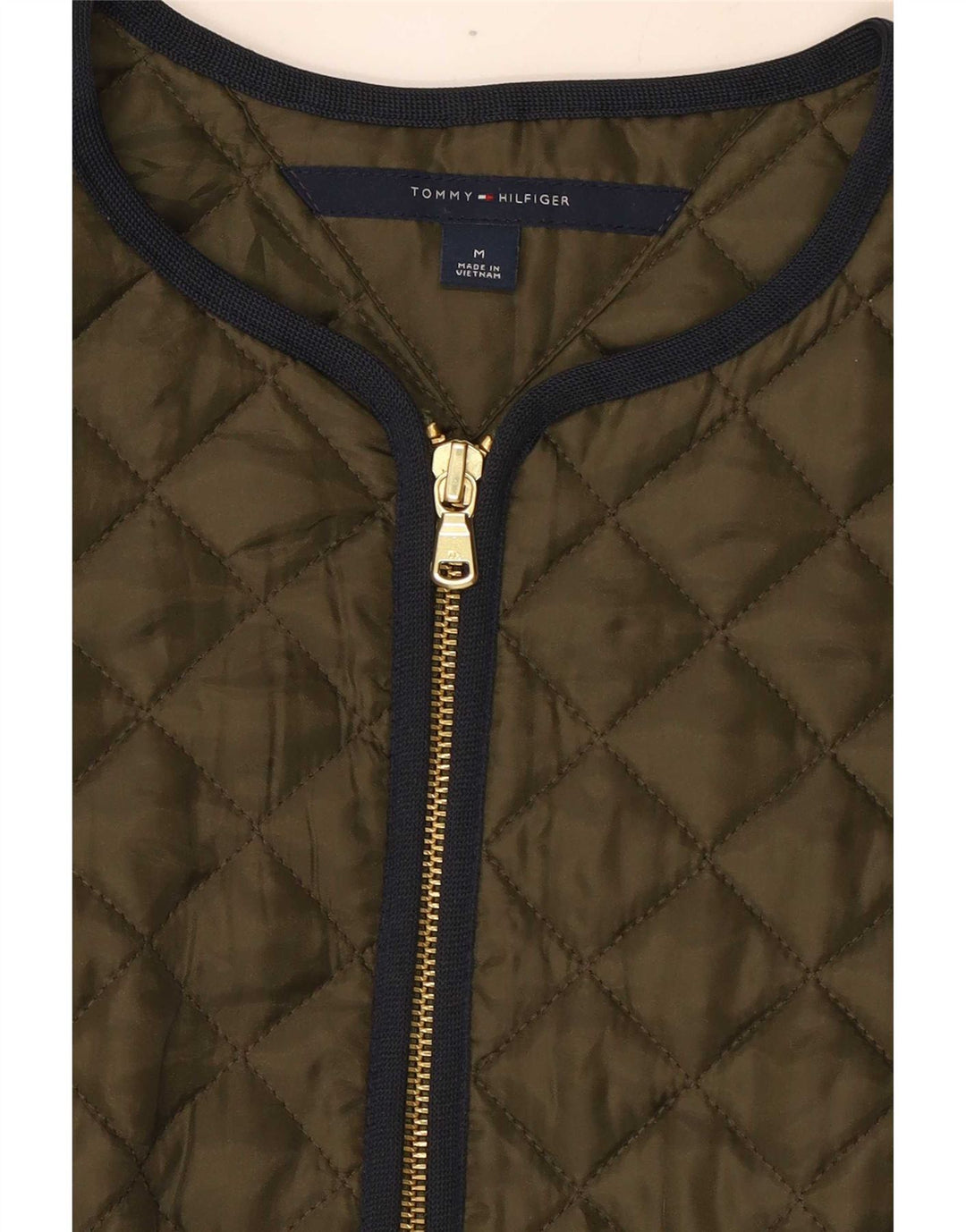 Gilet matlasat Tommy Hilfiger pentru femei UK 12 Medium Khaki Poliester