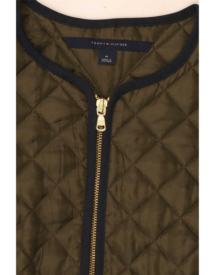 Gilet matlasat Tommy Hilfiger pentru femei UK 12 Medium Khaki Poliester