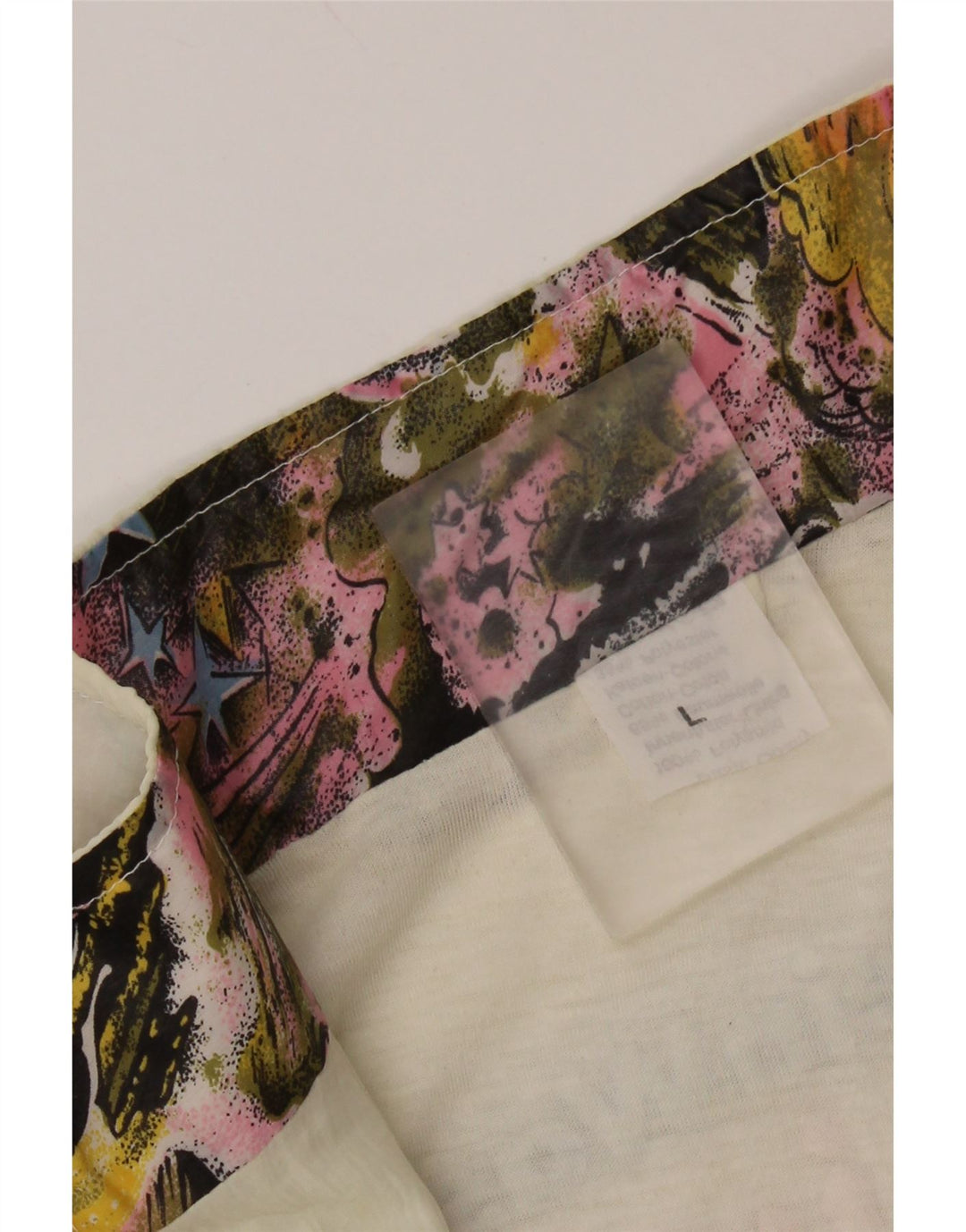 Jachetă de top pentru trening grafic VINTAGE pentru femei UK 16 Large Off White