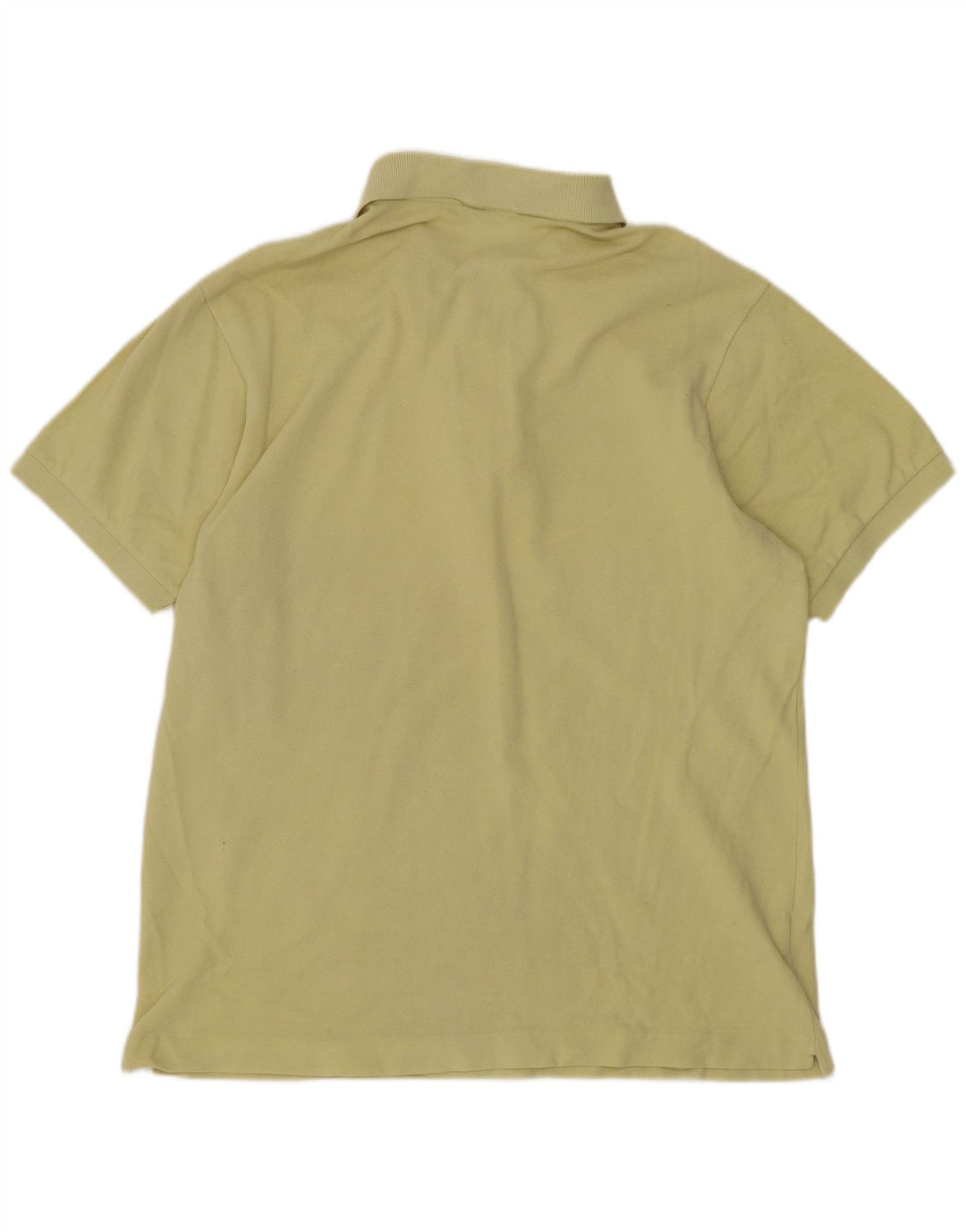 Tricou polo Lacoste pentru bărbați, cu formă regulată, mărimea 4, bumbac galben mediu