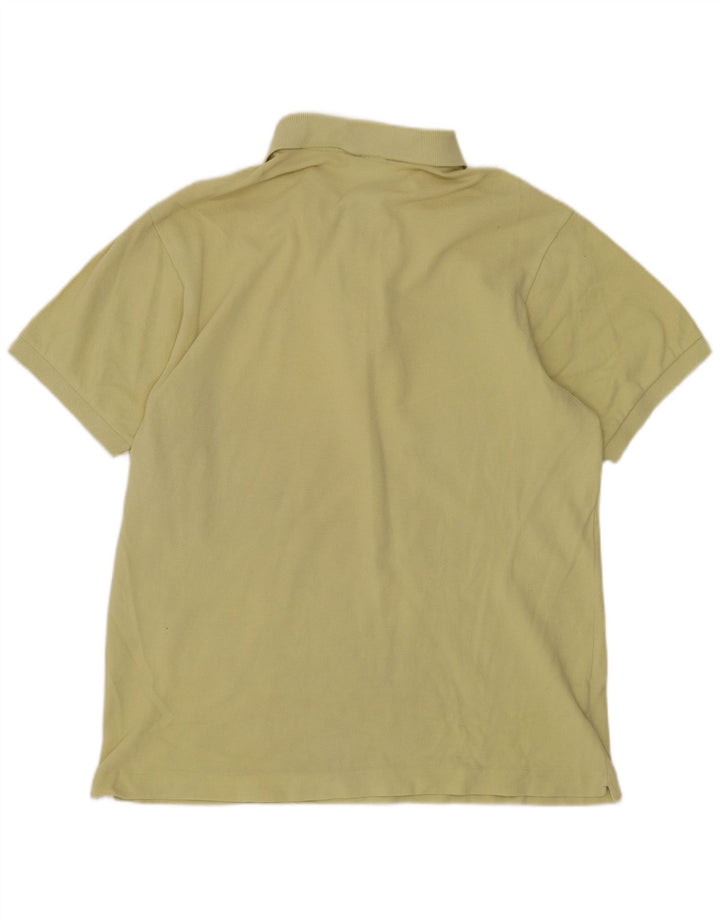 Tricou polo Lacoste pentru bărbați, cu formă regulată, mărimea 4, bumbac galben mediu