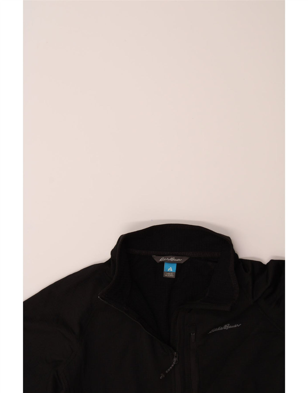 EDDIE BAUER Womens Zip Neck Pullover Tracksuit Top UK 16 Large Black Vintage Eddie Bauer and Second-Hand Eddie Bauer from Messina Hembry 