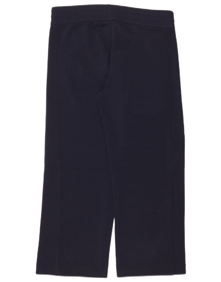 VINTAGE Pantaloni de trening pentru femei UK 14 Medium Bleumarin Poliamidă