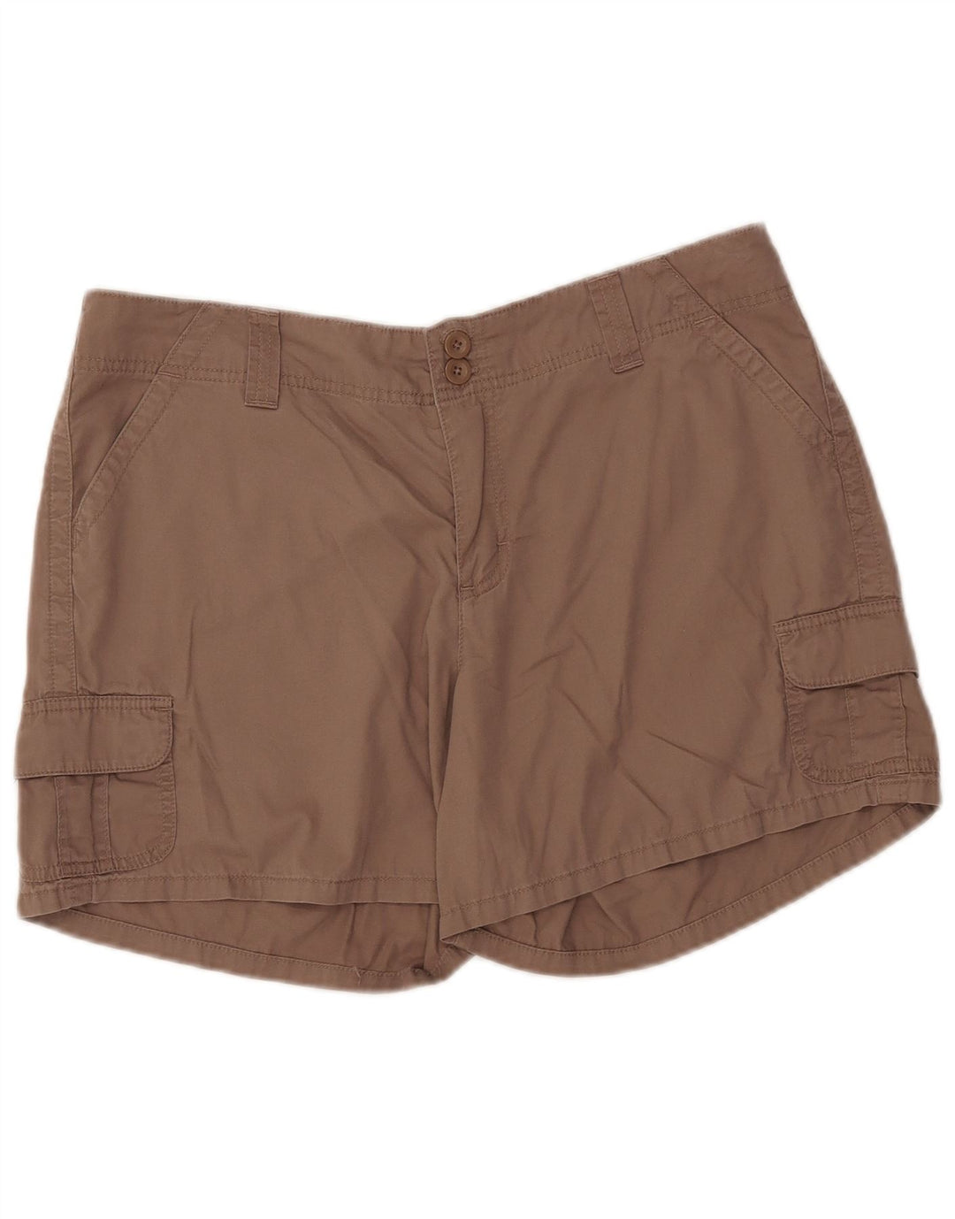 Pantaloni scurti cargo LEE pentru femei US 16 2XL W37 maro bumbac