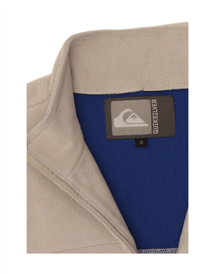 Jachetă fleece pentru bărbați QUIKSILVER UK 36 mic, gri, poliester color bloc
