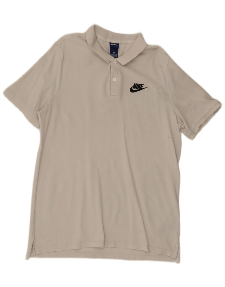 Tricou polo pentru bărbați NIKE XL, bumbac alb