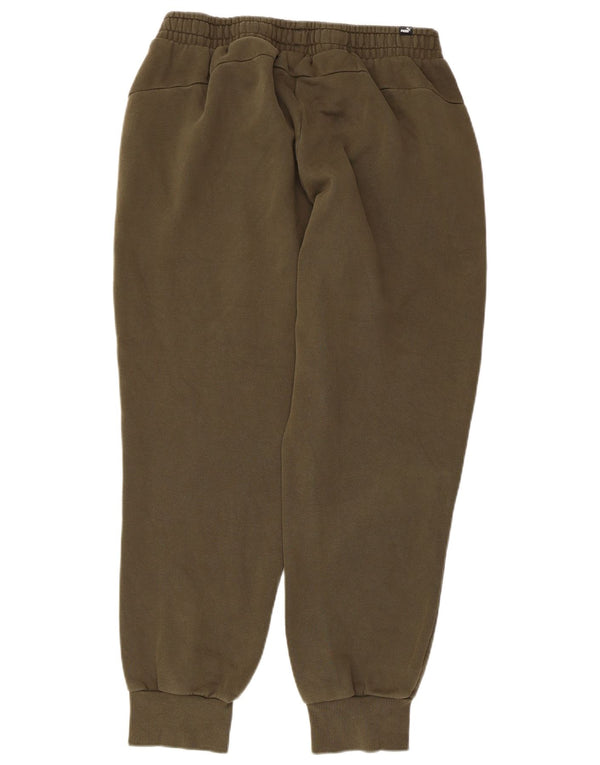Pantaloni de trening Puma pentru bărbați Joggeri mari, bumbac, kaki