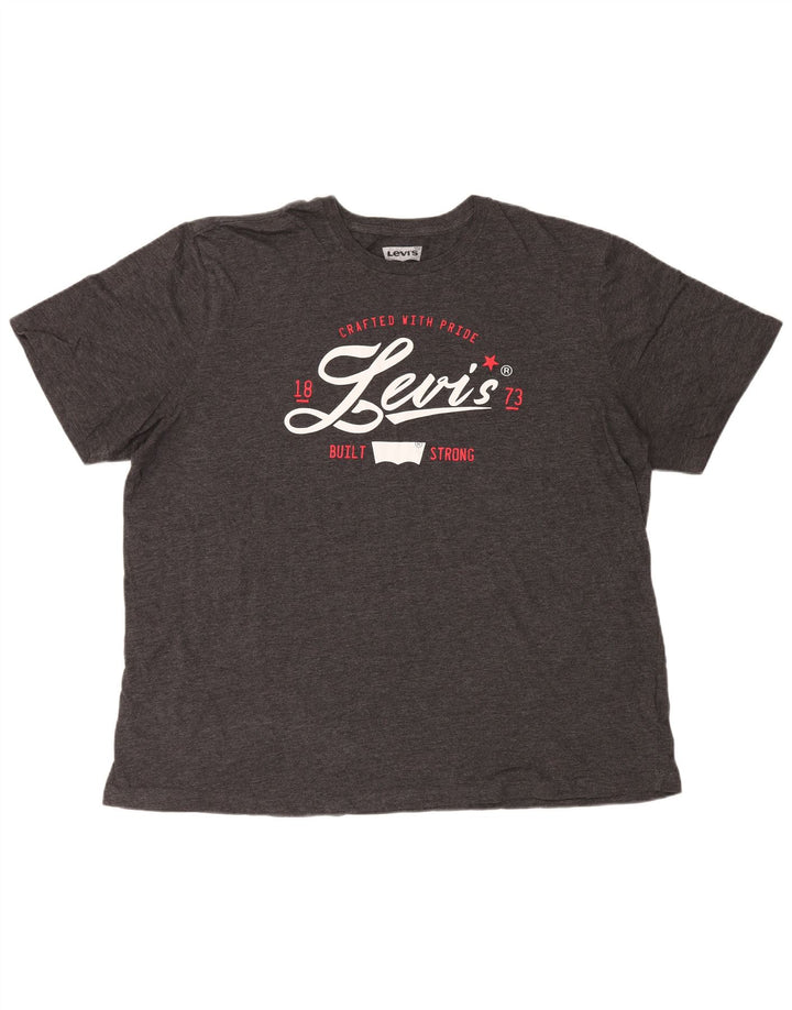 Tricou grafic pentru bărbați Levi's Top 2XL bumbac gri