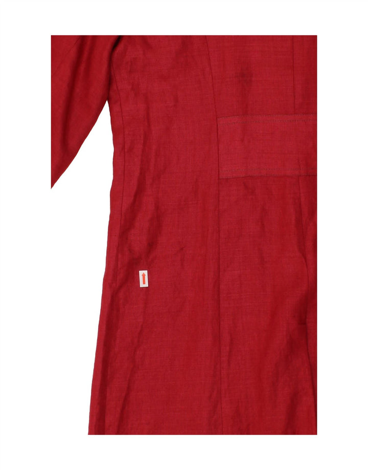 GILLIAN LEAVY  Womens Overcoat UK 10 small Red Vintage Gillian Leavy and Second-Hand Gillian Leavy from Messina Hembry 