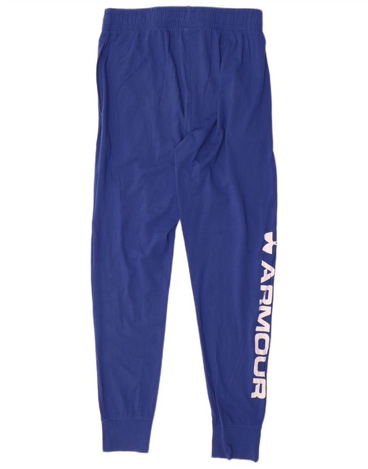 Pantaloni de trening grafic pentru bărbați Under Armour Pantaloni de jogging albastru mediu