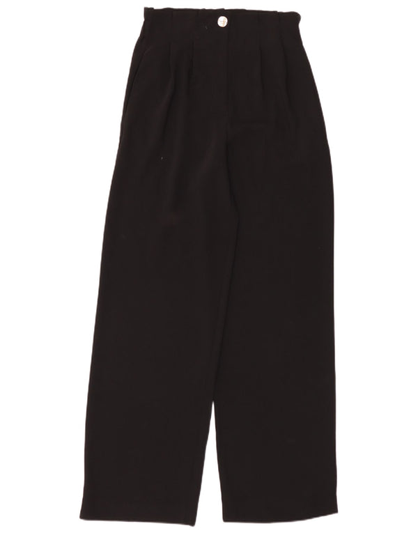 Pantaloni chino pentru femei cu talie înaltă Zara XS L24 L32 Poliester negru