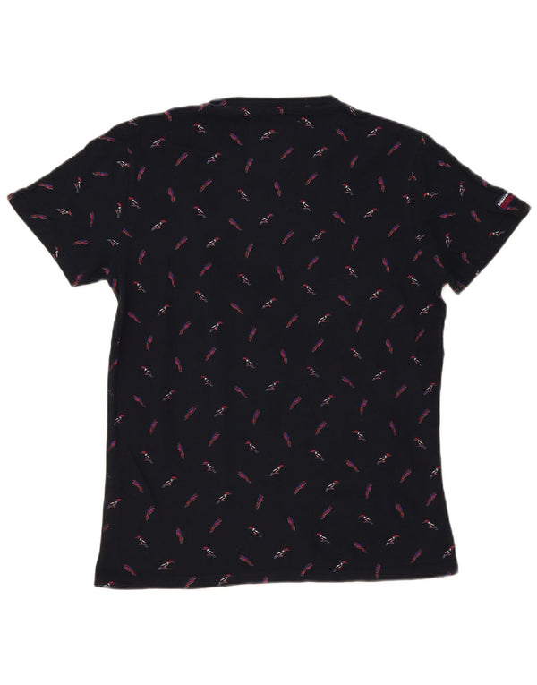 Tricou grafic pentru bărbați Superdry Top mediu din bumbac bleumarin