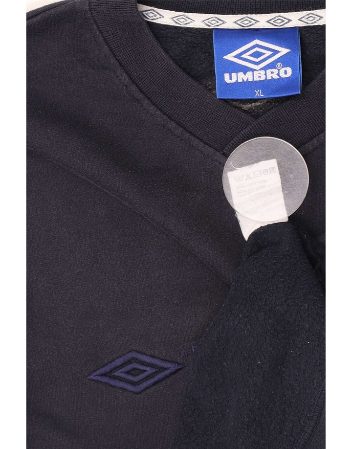 Hanorac grafic pentru bărbați Umbro Jumper XL Bumbac bleumarin