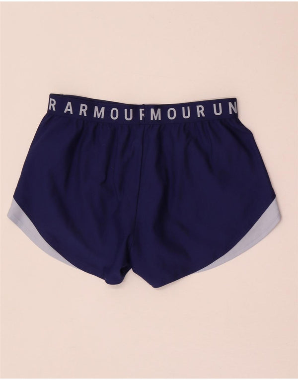 Pantaloni scurți sport grafic Under Armour pentru femei UK 14 Medium Blue Sports