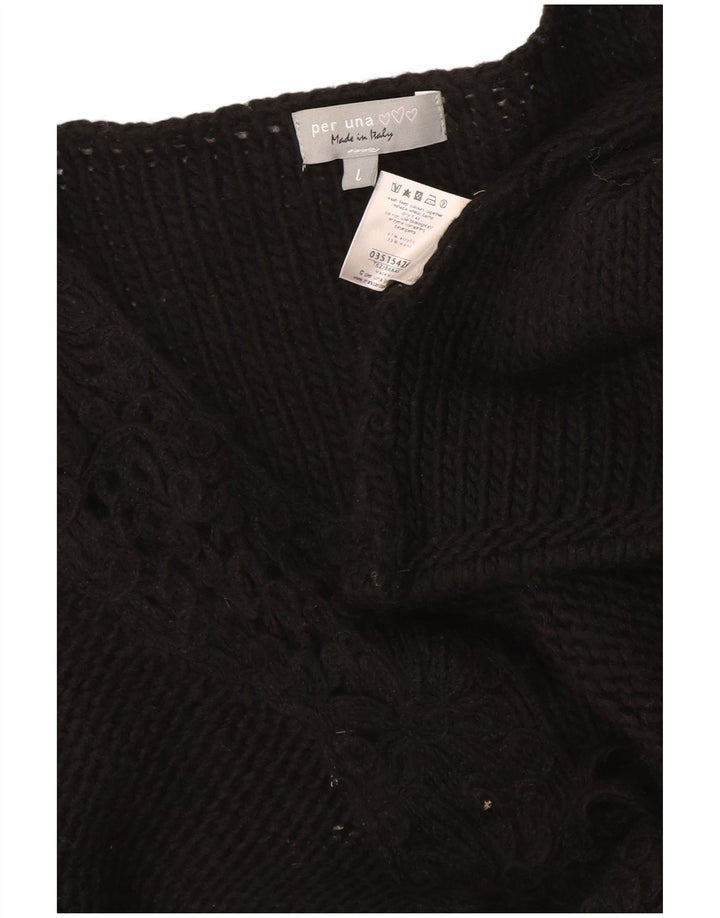 Marks & Spencer Pulover cardigan Per Una pentru femei UK 16 Large Black