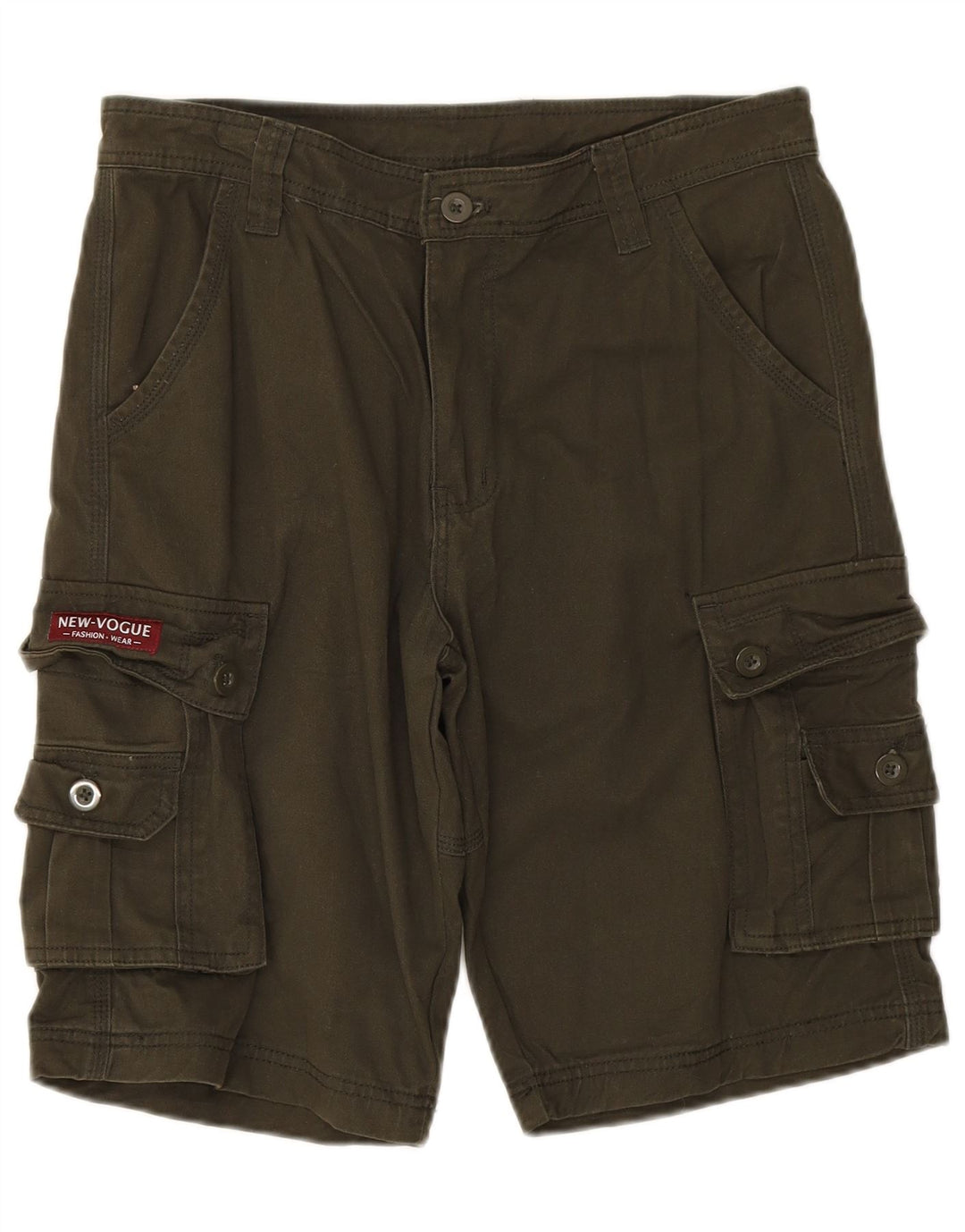 Pantaloni scurti cargo vintage pentru bărbați W30, bumbac mediu kaki