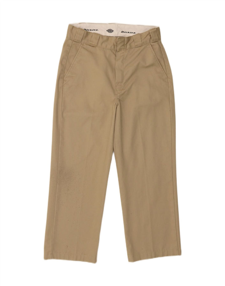 Pantaloni chino drepți pentru bărbați Dickies L28 L25 Maro Poliester