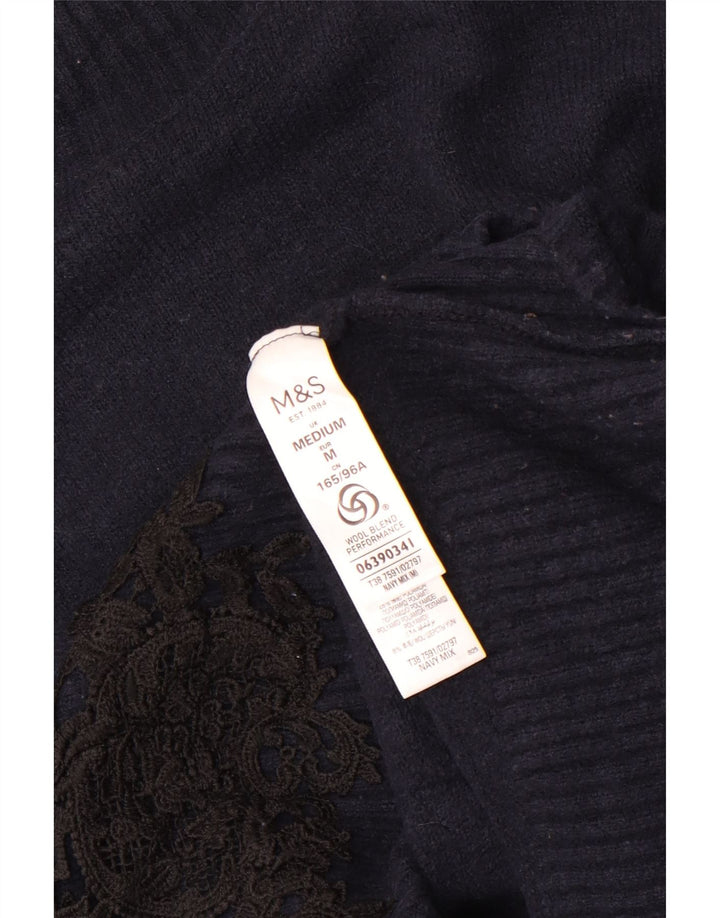 Pulover cu gât țestoasă pentru femei Marks & Spencer UK 14 Medium Bleumarin