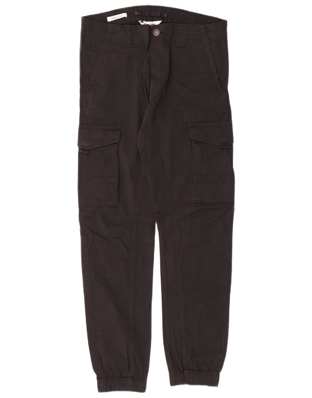 JACK & JONES Pantaloni cargo conici pentru bărbați Paul W31 L32, bumbac negru, clasici