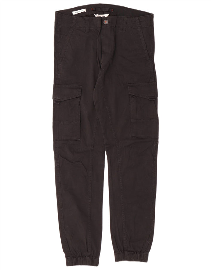 JACK & JONES Pantaloni cargo conici pentru bărbați Paul W31 L32, bumbac negru, clasici