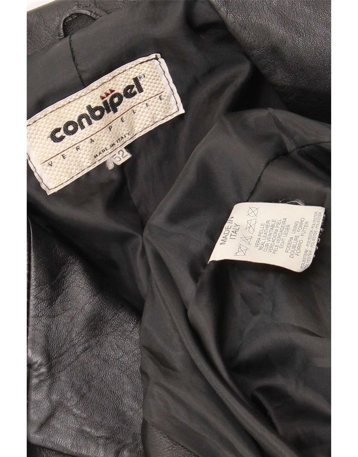Jachetă de piele pentru bărbați Conbipel IT 52 Large Black