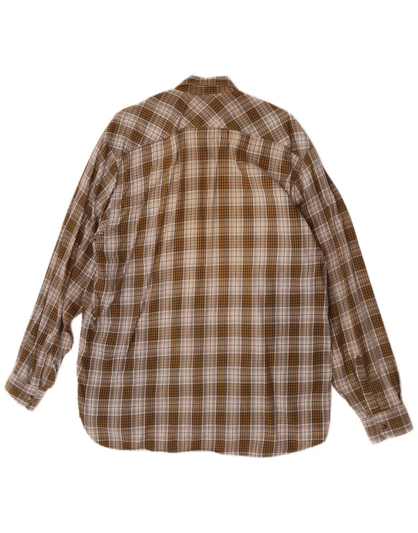 Cămașă din flanel pentru bărbați Wrangler, XL, maro, carouri