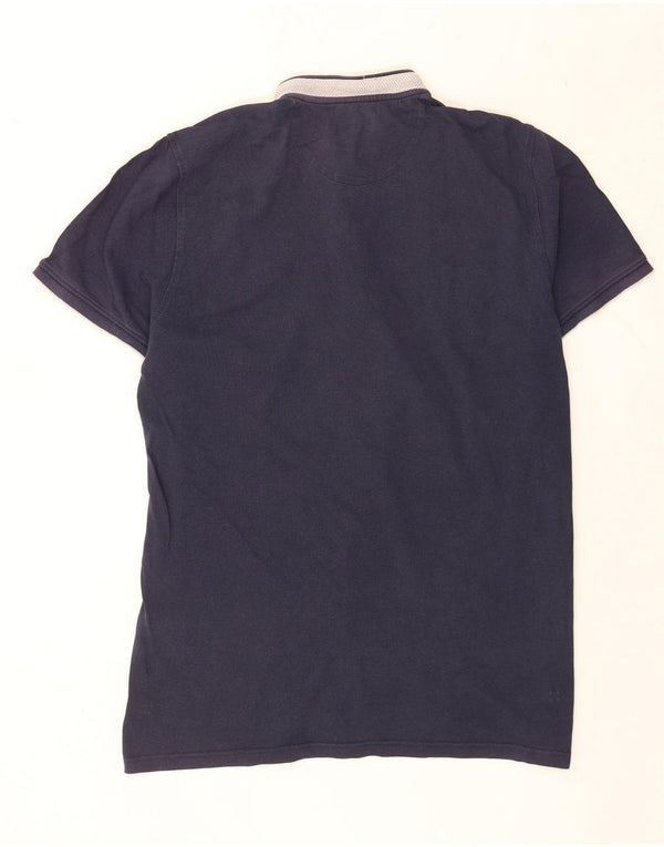 Massimo Dutti Mens Casual Fit Polo Shirt XL Navy Blue