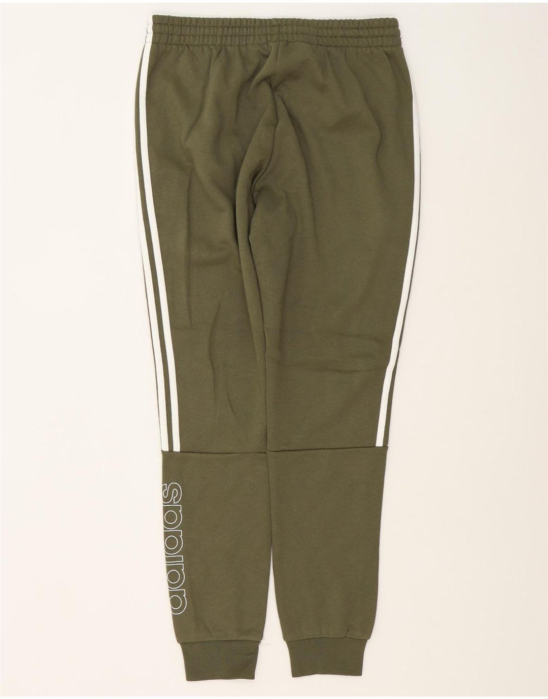 Pantaloni de trening cu grafic pentru bărbați Adidas Pantaloni de jogging, bumbac mediu kaki