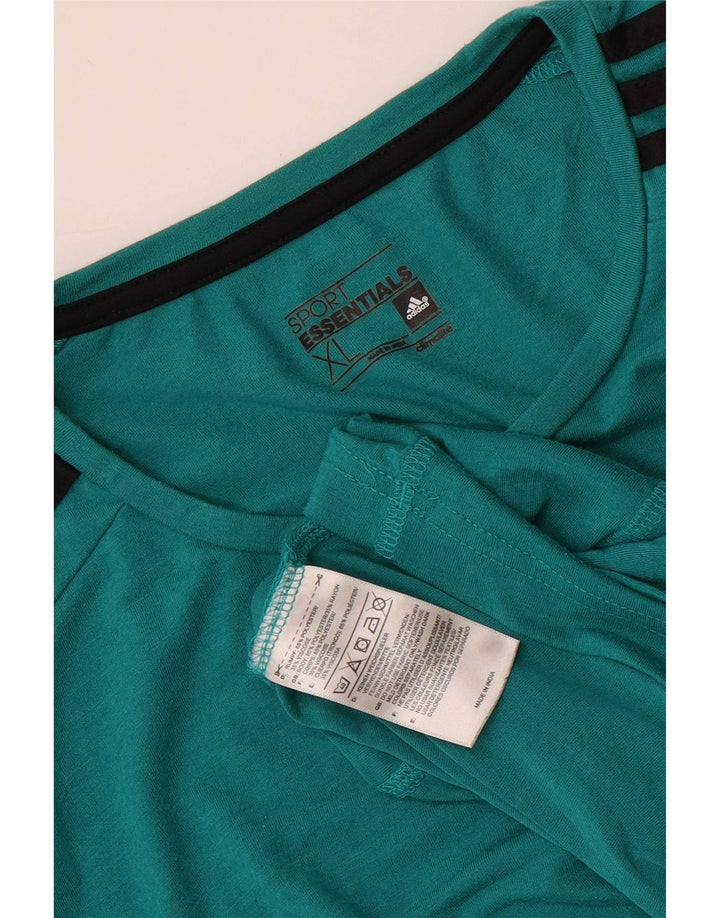 Tricou Adidas Climalite pentru bărbați Top XL poliester albastru