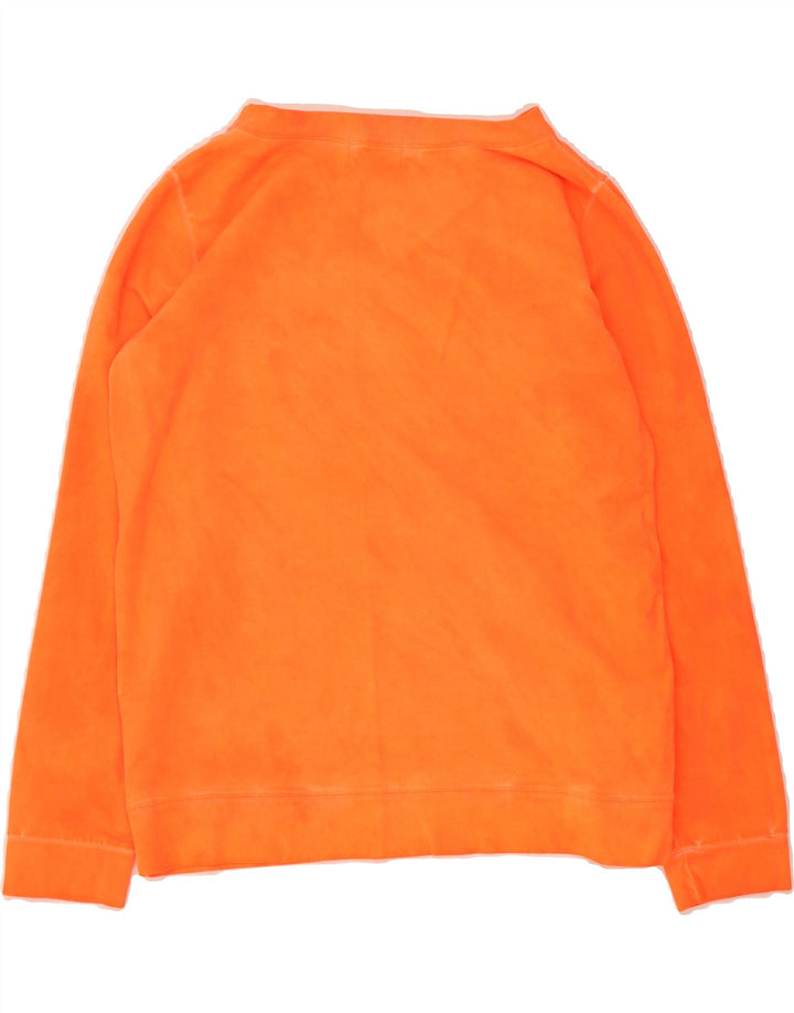 CONVERSE Womens Graphic Sweatshirt Jumper UK 14 Medium Orange Vintage Converse and Second-Hand Converse from Messina Hembry 