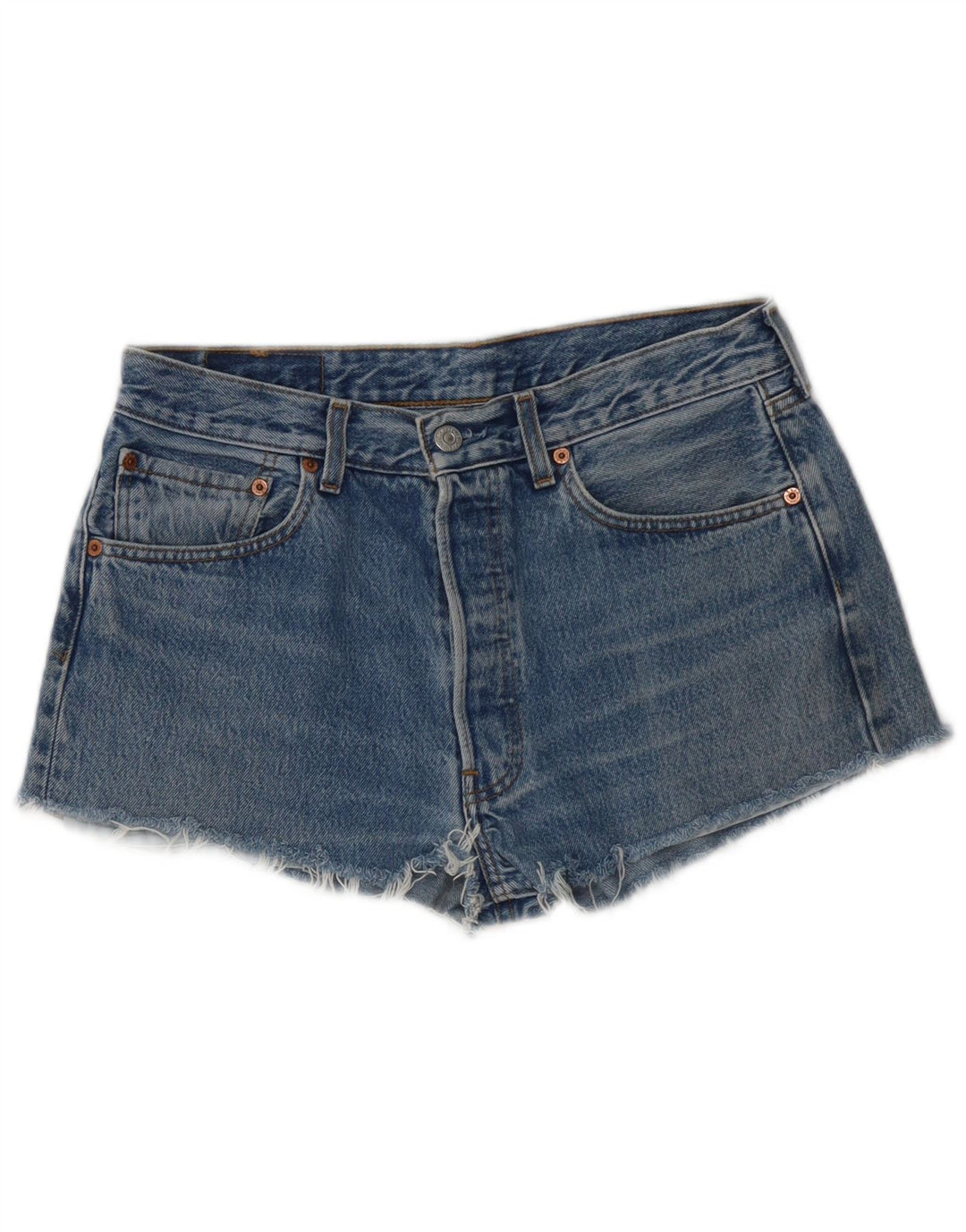 Pantaloni de damă Levi's 501 Denim Hot Pants W32 Large Blue Bumbac