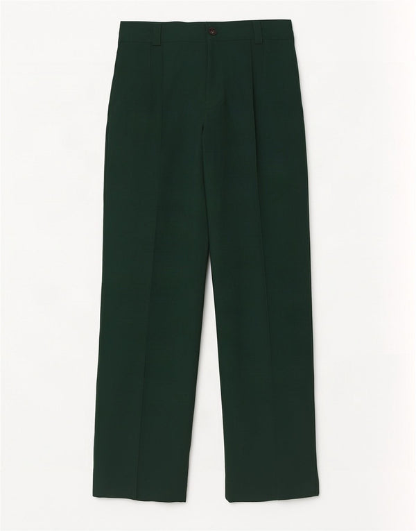 Pantaloni casual drepti pentru femei Zara Mediu L28 L32 Poliester verde