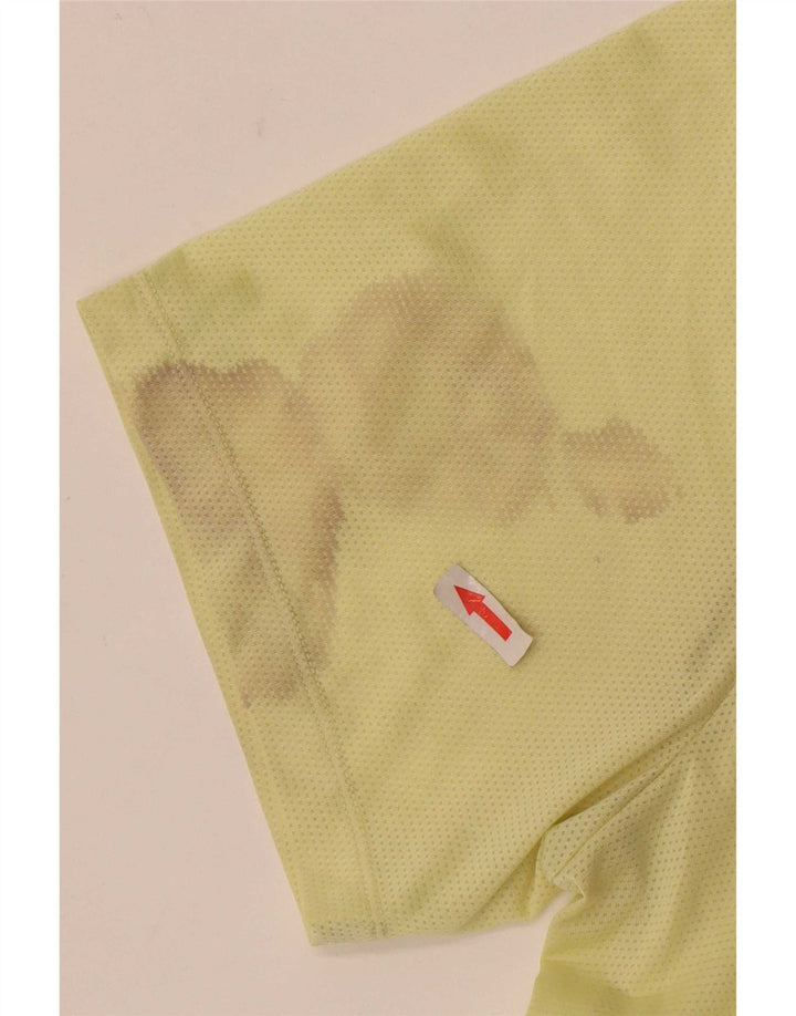 Tricou grafic Nike Dri Fit pentru bărbați Top mare din poliester galben