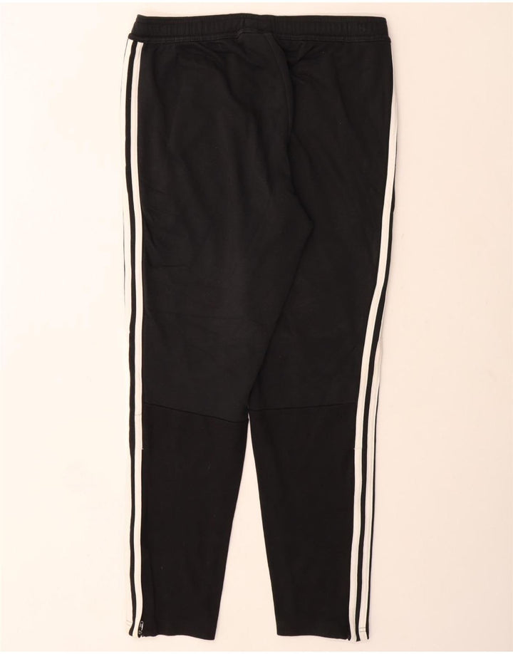 Pantaloni de trening ADIDAS pentru bărbați, bumbac mediu negru