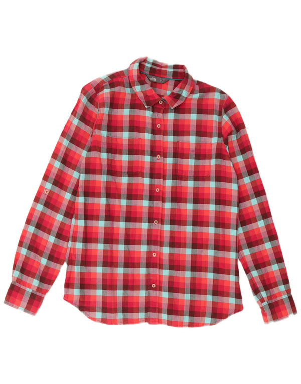 Cămașă de flanel pentru femei The North Face UK 16 Large Red Check Bumbac