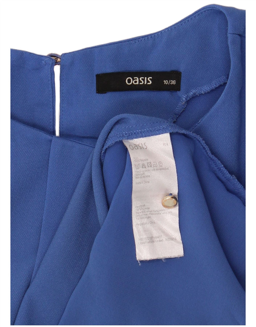 Bluză pentru femei Oasis, UK 10, poliester albastru mic