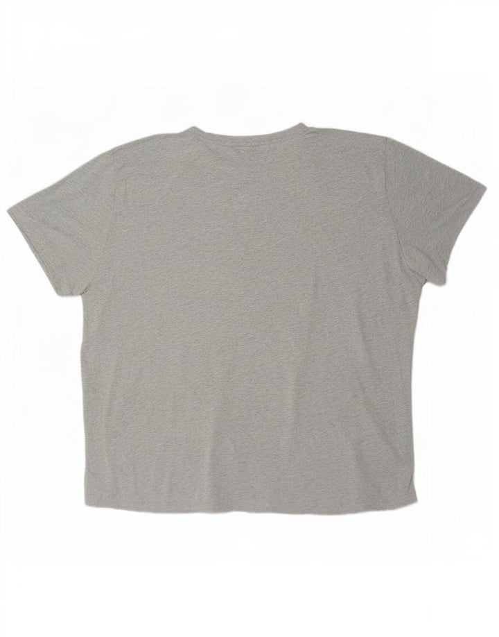 Tricou pentru bărbați Gant Top 3XL bumbac cu pete gri