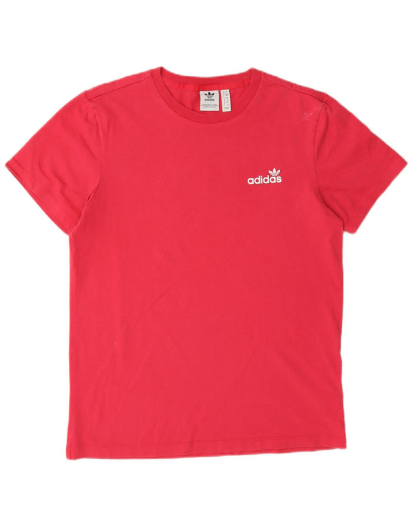 Tricou grafic Adidas pentru femei Top UK 8 Small Pink Bumbac