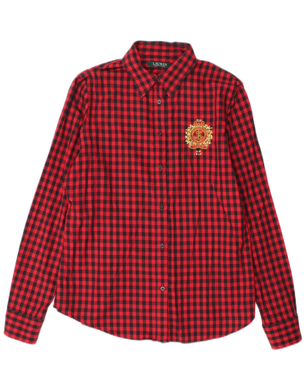 Cămașă Ralph Lauren pentru femei UK 14 Medium Red Gingham Bumbac