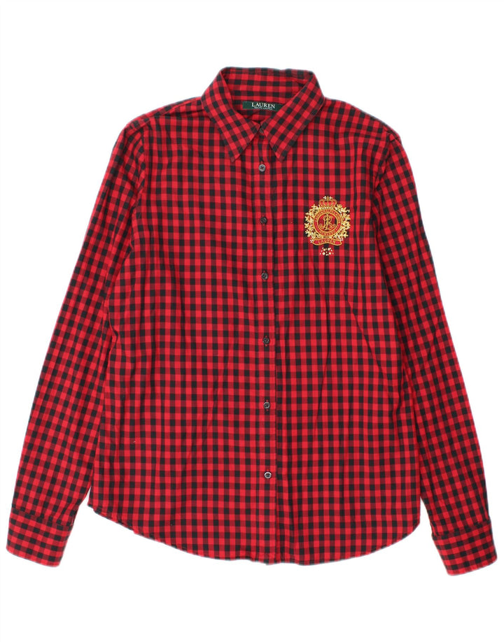Cămașă Ralph Lauren pentru femei UK 14 Medium Red Gingham Bumbac