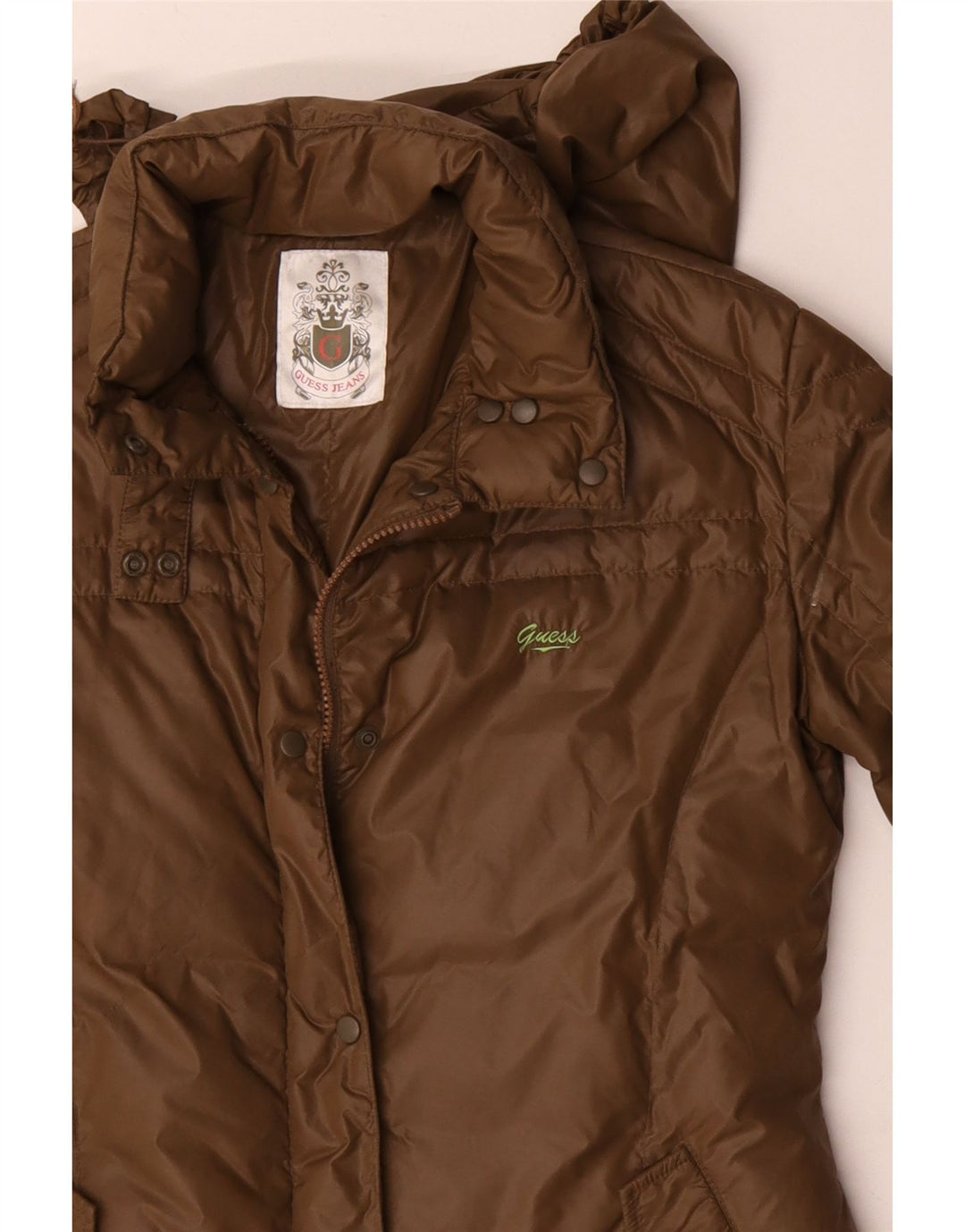 Palton căptușit pentru femei Guess UK 14 Medium Kaki Poliamidă