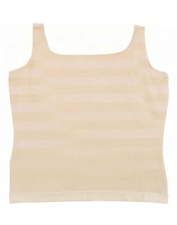 Marina Yachting Crop Cami Top pentru femei UK 18 XL, cu dungi galbene
