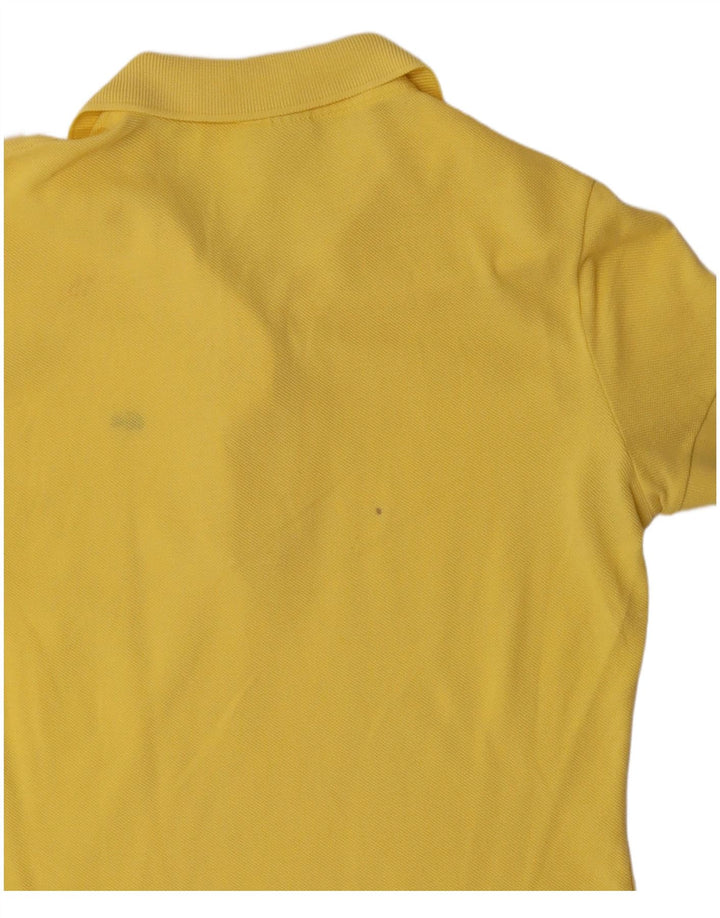 Tricou polo Lacoste pentru femei Mărimea 38 Bumbac galben mediu