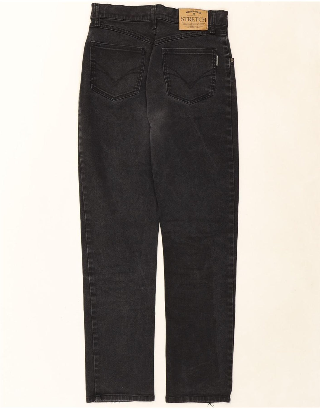 VINTAGE Womens Straight Jeans EU 40 Medium W31 L29 Black Cotton Vintage Vintage and Second-Hand Vintage from Messina Hembry 