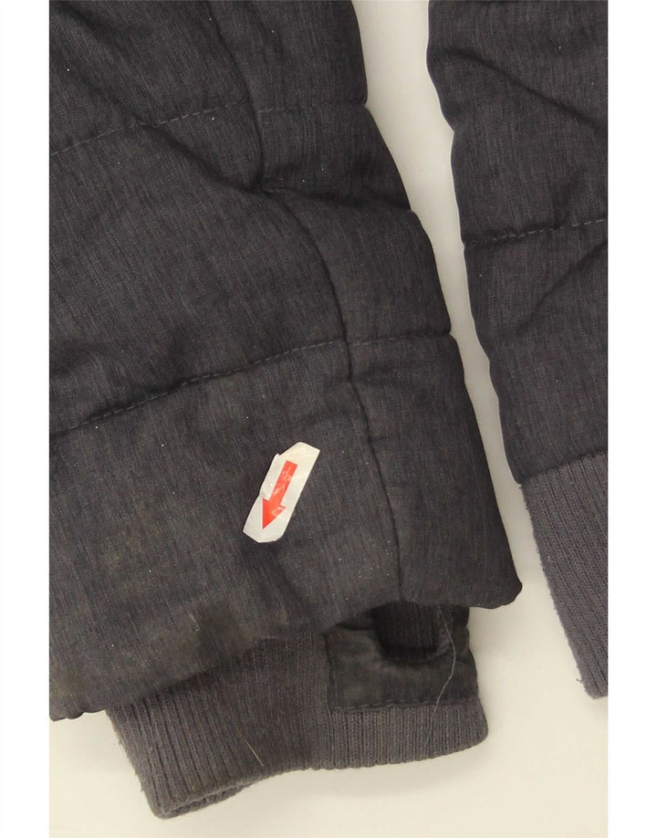 Jachetă căptușită cu glugă Superdry pentru femei UK 12 Medium Bleumarin Poliester