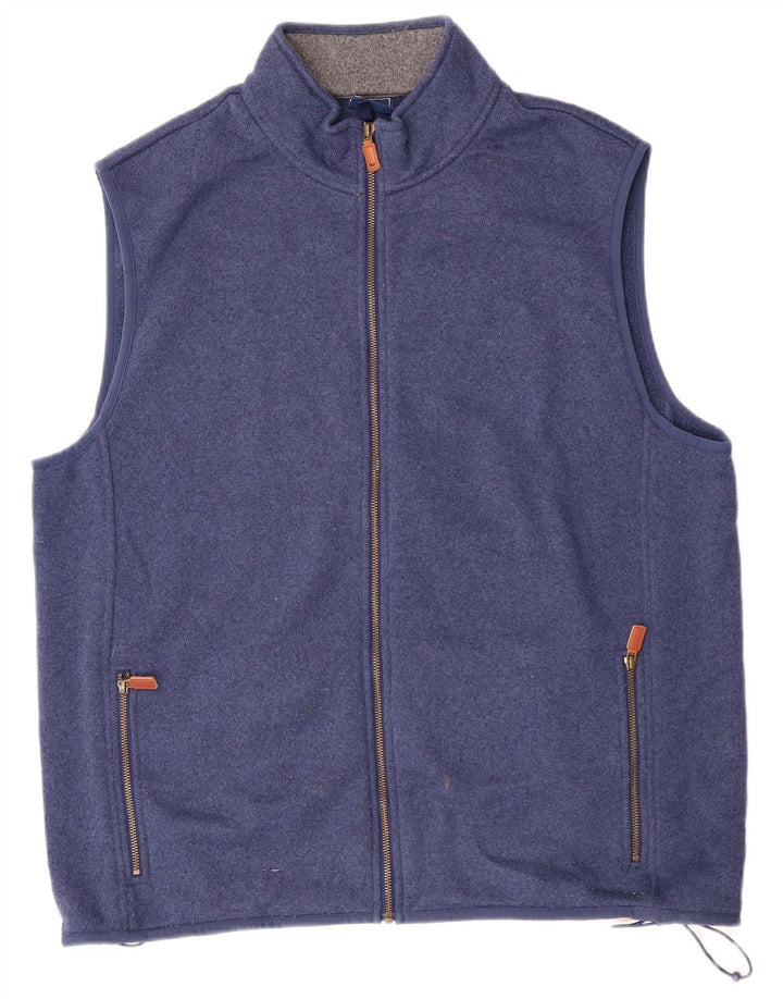 Vineyard Vines Jachetă de trening fără mâneci pentru bărbați XL Blue Flecked Preppy